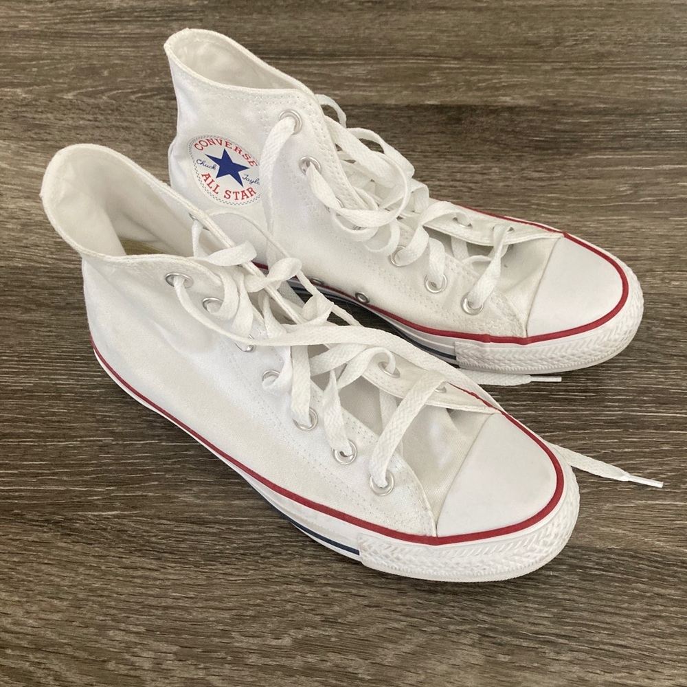 White Converse High Tops